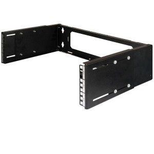 Set & Stack Wall Mounting Bracket LN-SNS-03U5225-BL Black (H)3U x (D)250mm-430mm Weight 2.8Kg