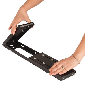 Set & Stack Wall Mounting Bracket LN-SNS-03U5225-BL Black (H)3U x (D)250mm-430mm Weight 2.8Kg