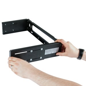 Set & Stack Wall Mounting Bracket LN-SNS-06U5225-BL Black (H)6U x (D)250mm-430mm Weight 4.8Kg