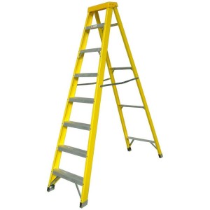 Swingback Stepladder 8 Tread GRP EN131 300518 (H)2.15m