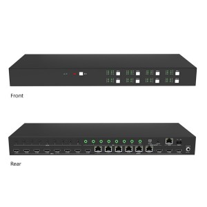 HDMI to HDBaseT Matrix Kit 8x8 4K @ 70m 1080p @ 70m 8x HDMI-In 6x HDBaseT & 2x HDMI-Out 6 Receivers