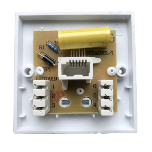 Line Jack 2/1A PSTN Master IDC White (H)68mm x (W)68mm x (D)29mm