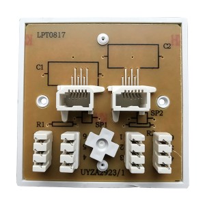 Line Jack 4/3A Secondary IDC White (H)85mm x (W)85mm x (D)8mm