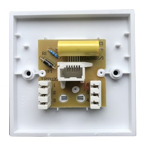 Line Jack 3/1A PSTN Master IDC White (H)85mm x (W)85mm x (D)8mm