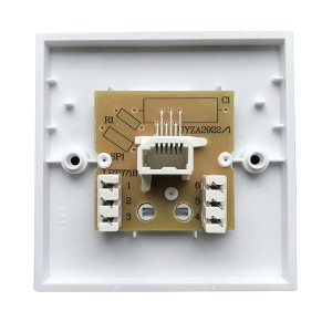 Line Jack 3/3A Secondary IDC White (H)85mm x (W)85mm x (D)8mm