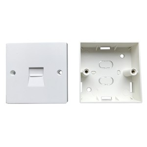 Line Jack 2/2A PABX Master IDC White (H)68mm x (W)68mm x (D)29mm