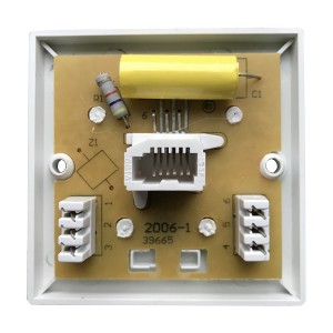 Line Jack 2/2A PABX Master IDC White (H)68mm x (W)68mm x (D)29mm