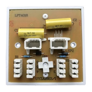 Line Jack 4/1A PSTN Master IDC White (H)85mm x (W)85mm x (D)8mm