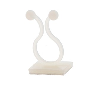 Twistlock Cable Fixing Clip 15mm-20mm Plastic Self Adhesive White   