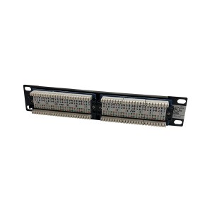 Minipatch 10 Patch Panel Cat5e 12Ports Unshielded Rear Punch Black (H)1U x (W)10"